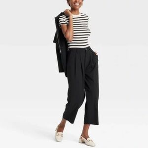 A new day stripped ribbed black & cream Tshirt new 🆕